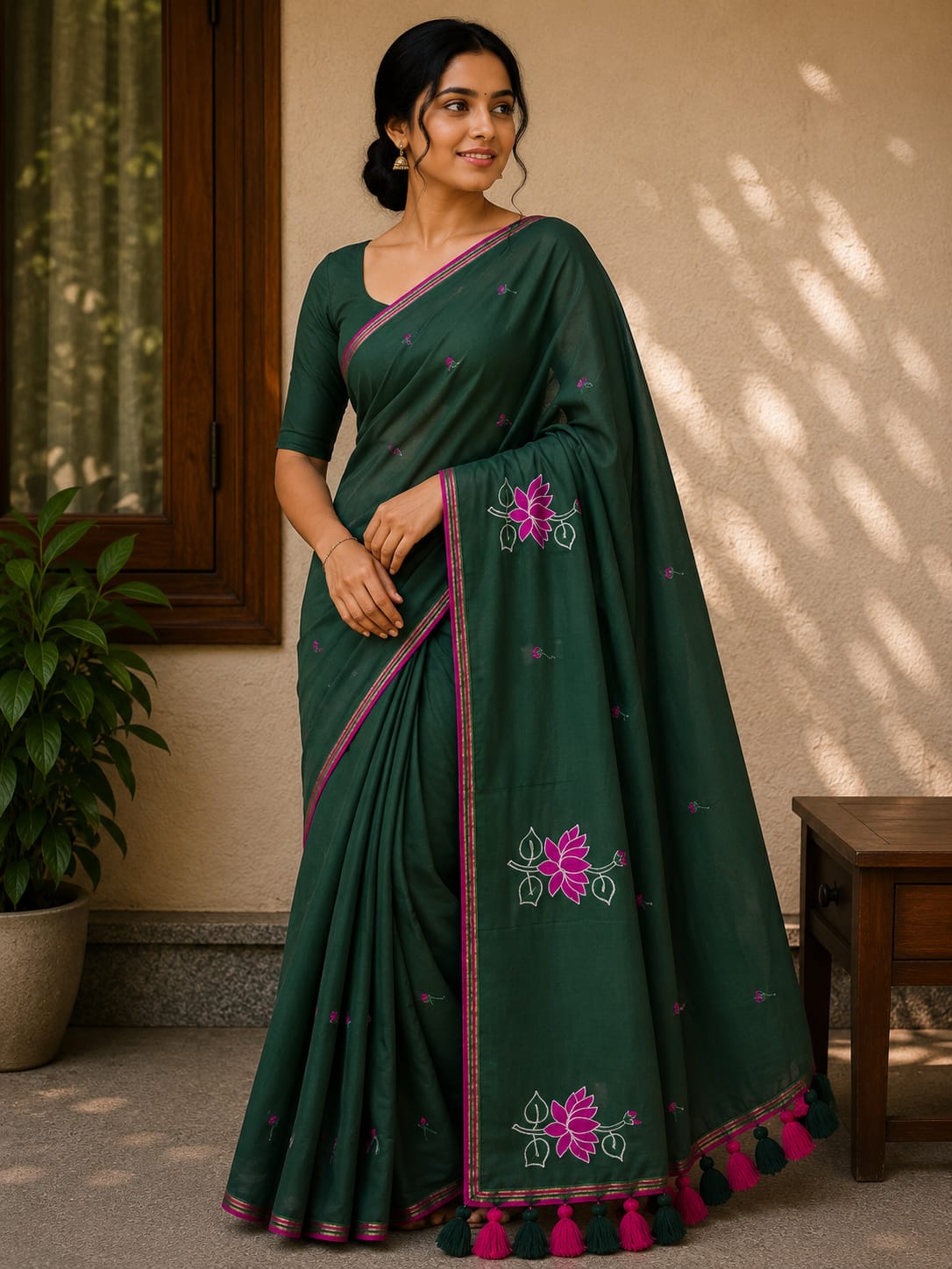MUL COTTON SAREE — Design 2