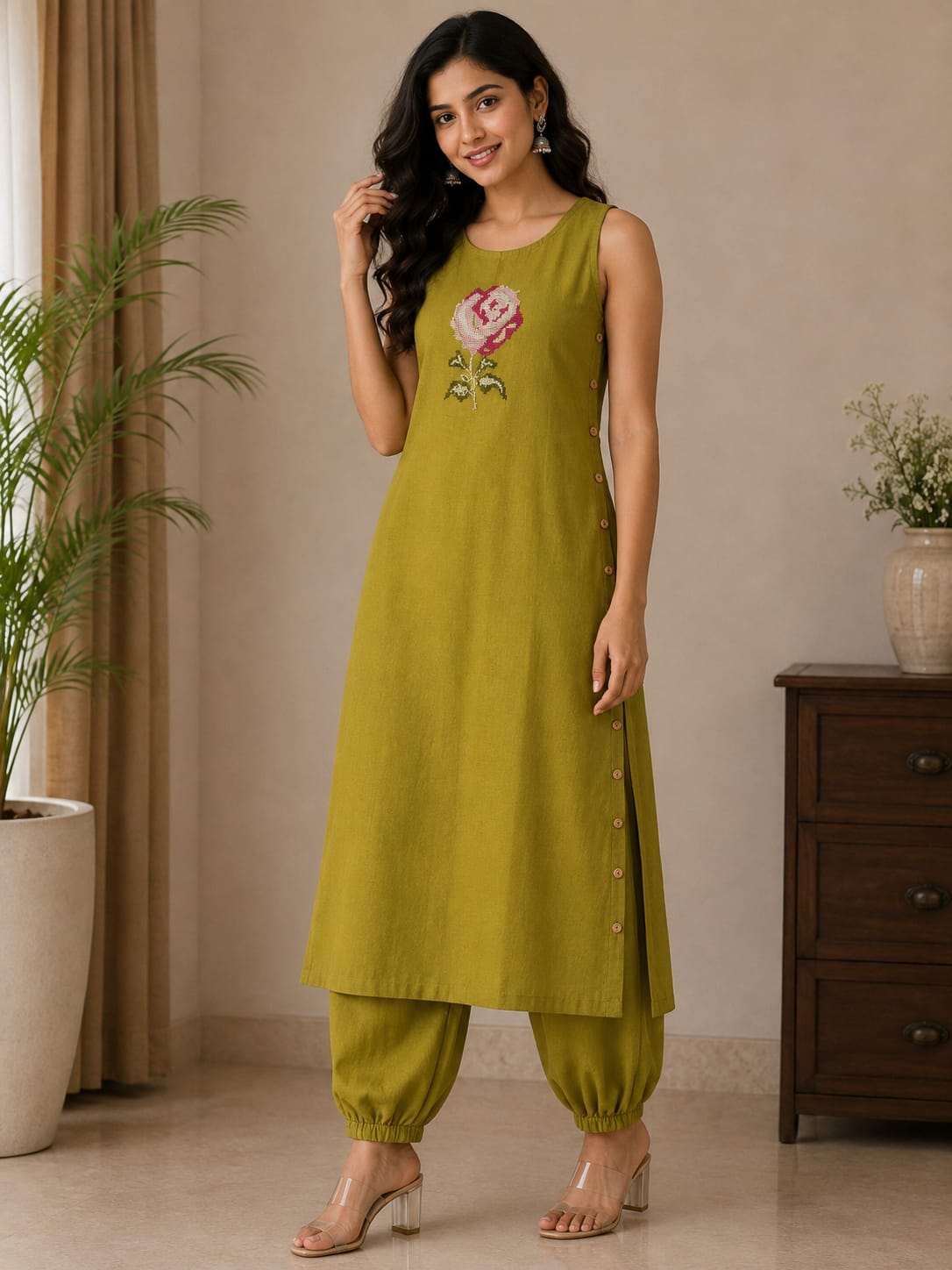 KURTHA 2PCS SET