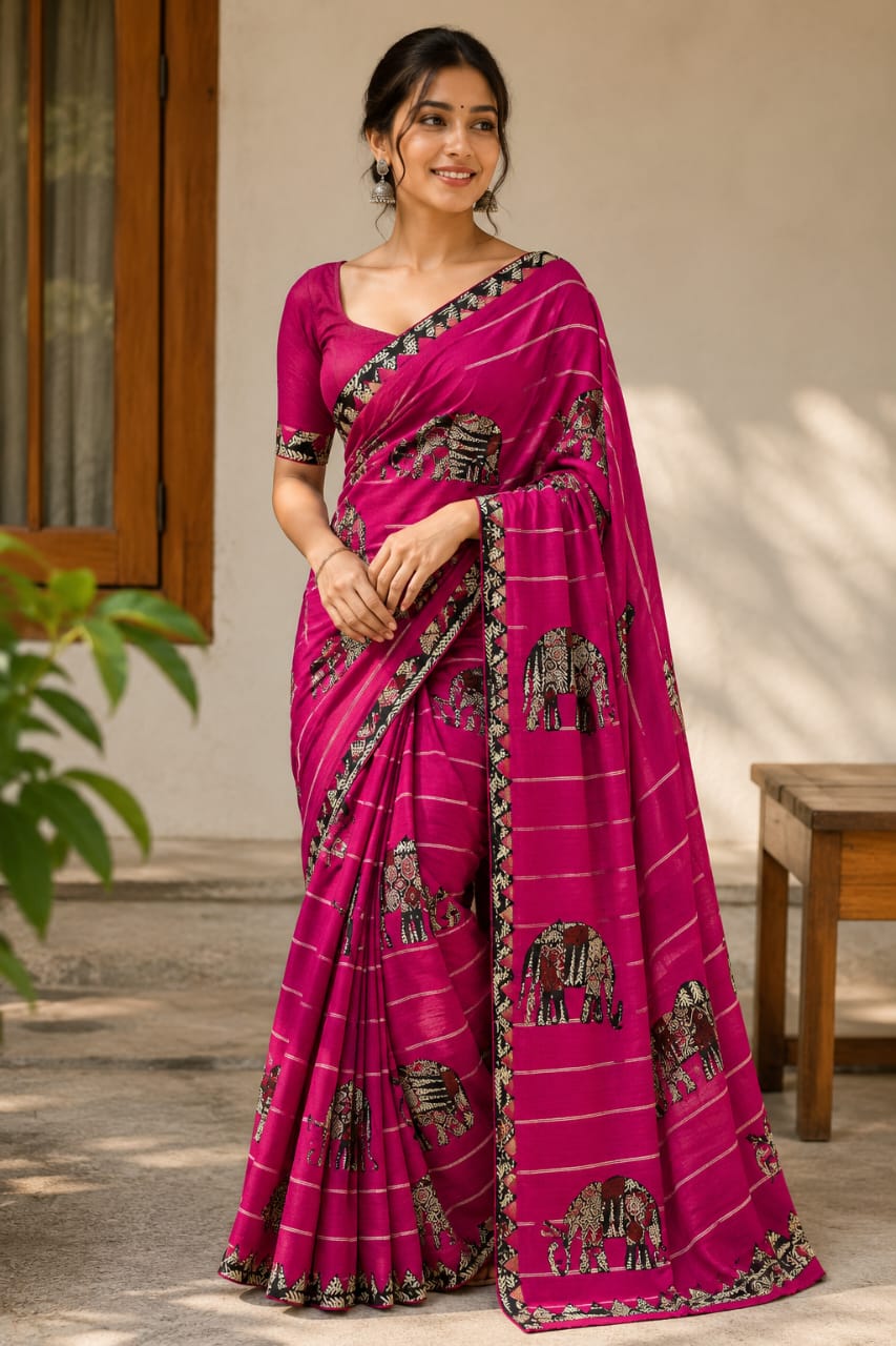 MUL COTTON SAREE — Design 2